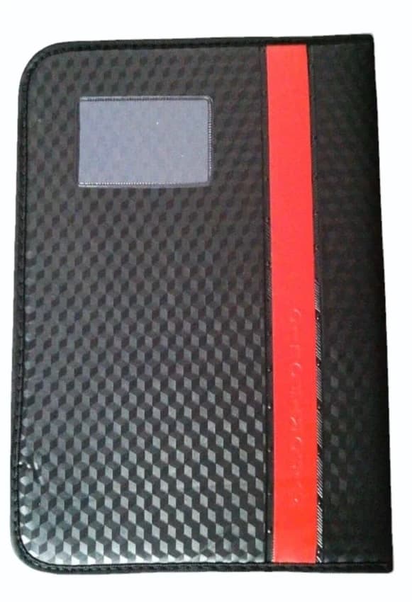 PVC Document File Folder, Black, A4