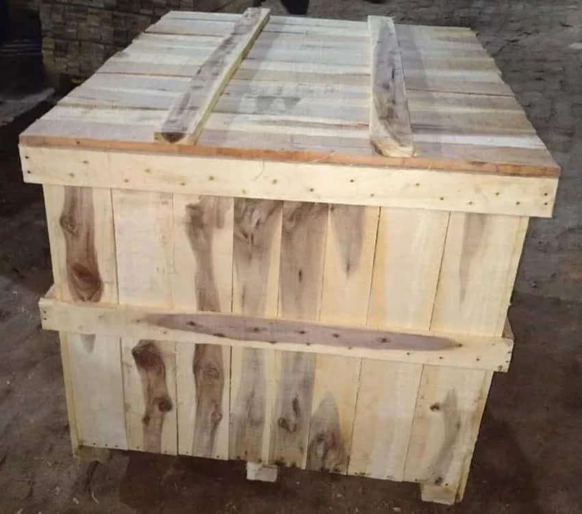 Industrial Hardwood Packaging Box