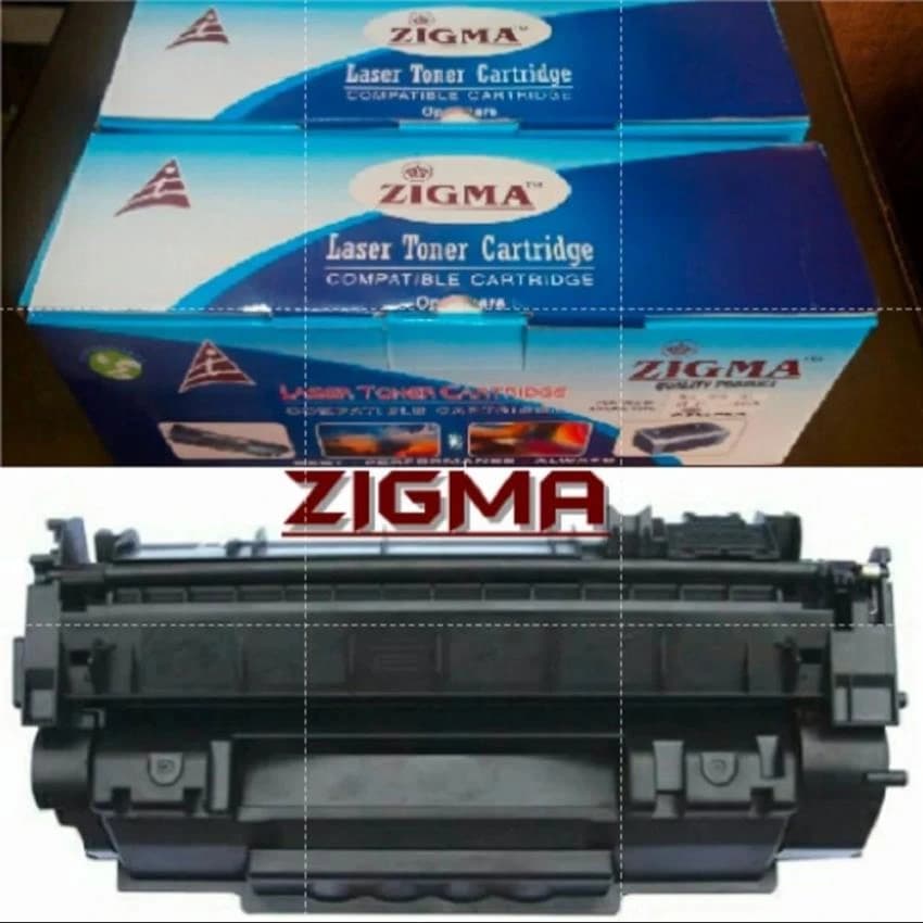 ZIGMA Black Laser Printer Toner Cartridge For Use In HP, Model Name/Number: Z-q5949a