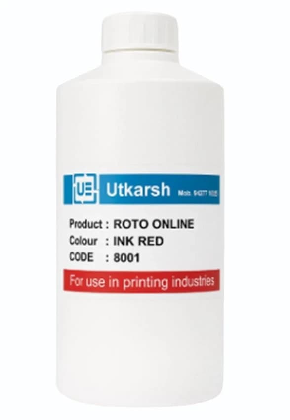 Roller Printer Red Roto Onilne Ink