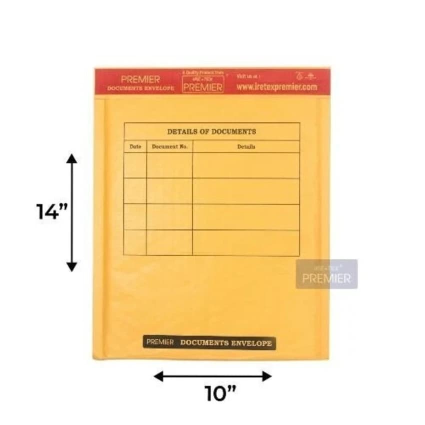 Readymade 10"" X 14"" Kraft Paper Bubble Mailers & Padded Envelopes, Self Adhesive