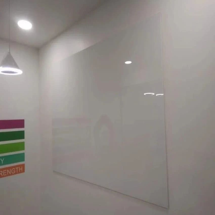 Shaw Magnetic Glass White Writing Board, Board Size: 24"" x 36