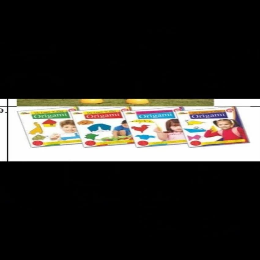 English Origami activity book