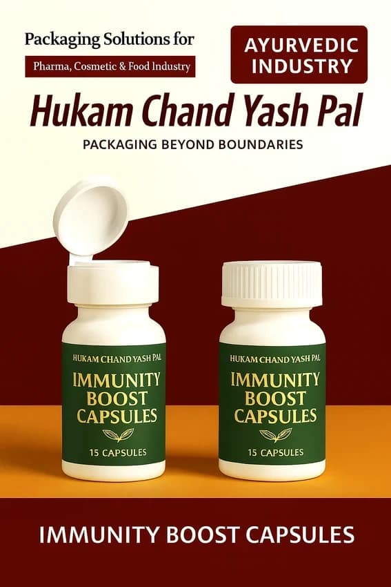 Immunity Boost Capsules - 40 Ml Tablet Jar with Ftc and Screw Cap