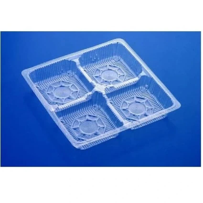 PVC 4 Compartment Transparent Blister Tray, Size/Dimension: 1 X 1 Feet