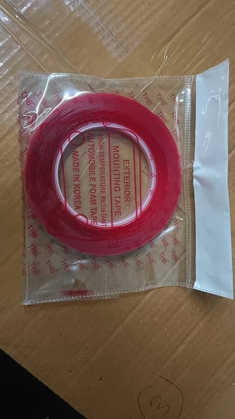 Double Sided Red Polyester Tape, 1 Inch