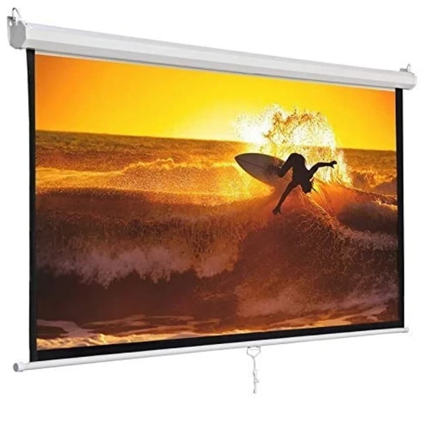 6x4 Inch White Motorized Projection Screen, For Office, Screen Size: 6 X 4 INCH