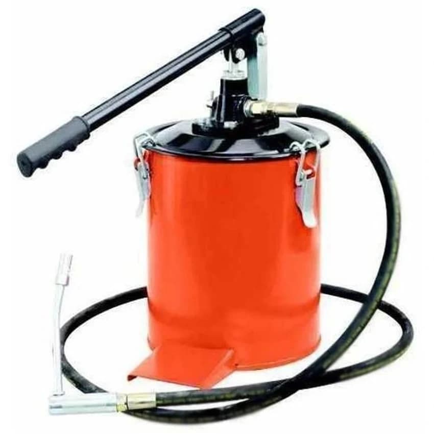 Hand operated Grease Bucket, Capacity: 10kg to 50kg, Material: Mild Steel