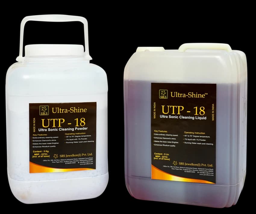 Ultra-shine Jewellery Ultra-Sonic Cleaning Liquid (Standard), Capacity: 5litre+5kg, 5ltr