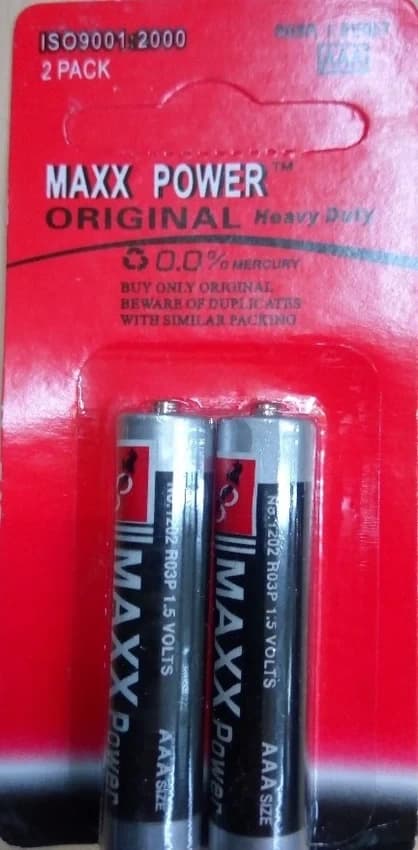 Maxx Power 1.5 V AAA R03 Alkaline Battery