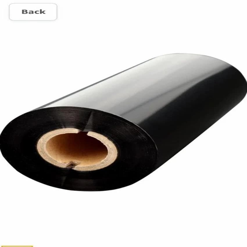 Black Thermal Barcode Ribbon TTR Premium Wax