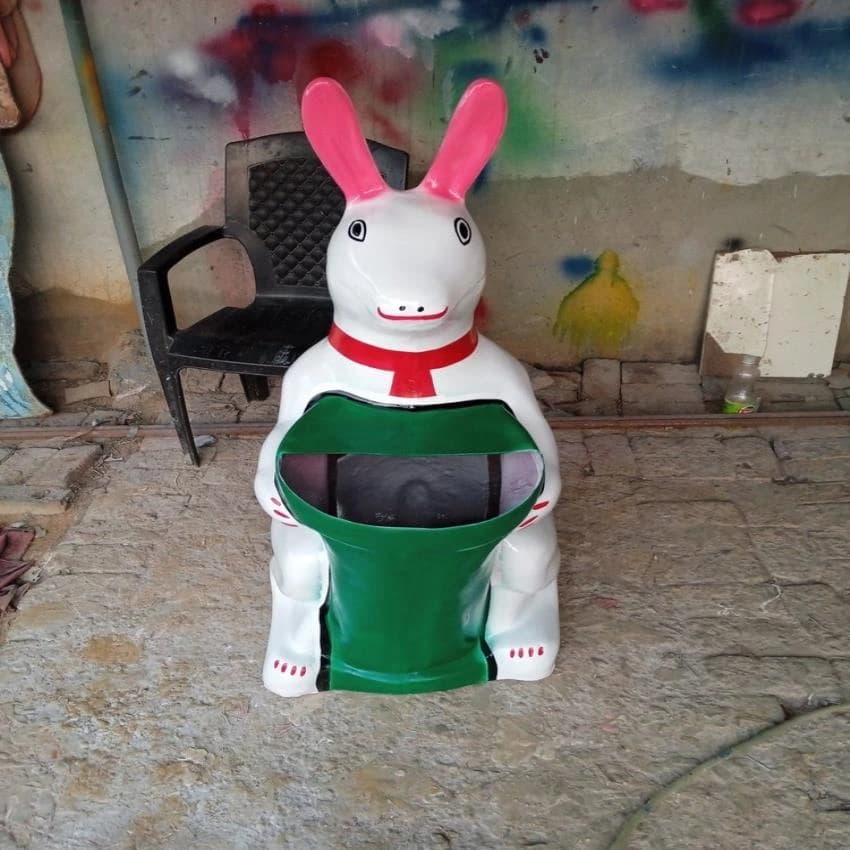 Rabbit Shape Dustbin