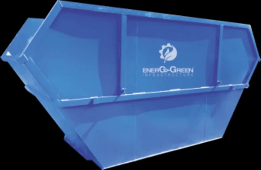 Mild Steel 1100 Liter MS Garbage Container