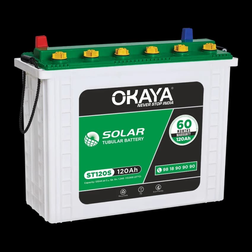 12 V OKAYA 120AH Solar Battery, 120V