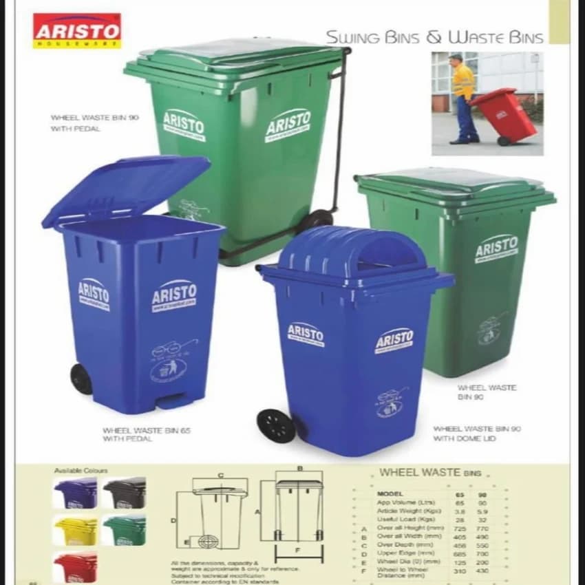 Plastic Dustbin 90 Ltr