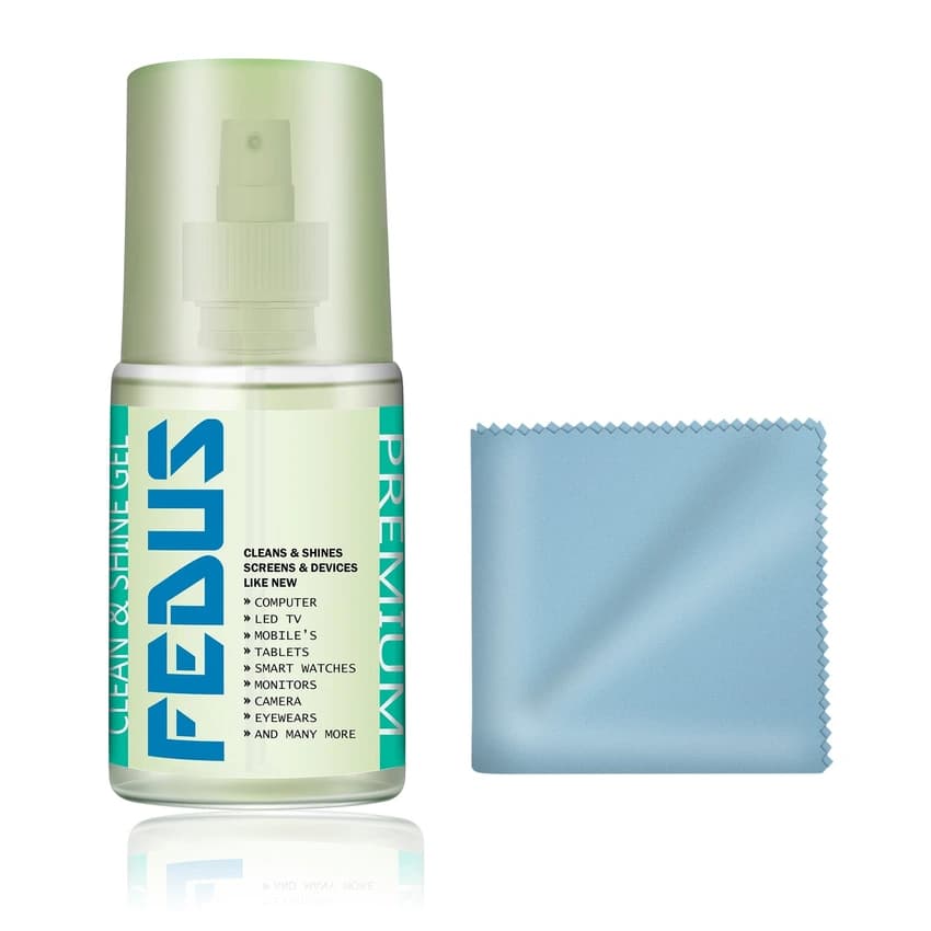 FEDUS 200 ML Screen Cleaner Kit With Microfiber Cloth For Led And Lcd Tv, Computer Monitor, Laptop