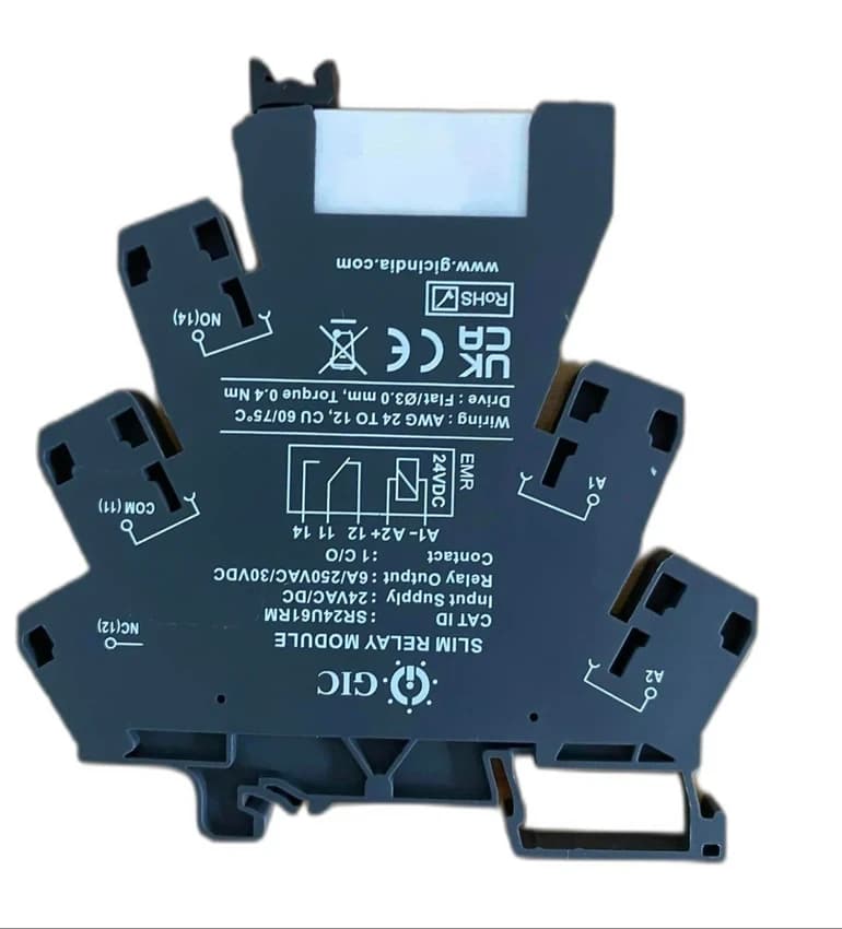2 Pole GIC SR24D61RM Sim Relay, 24V