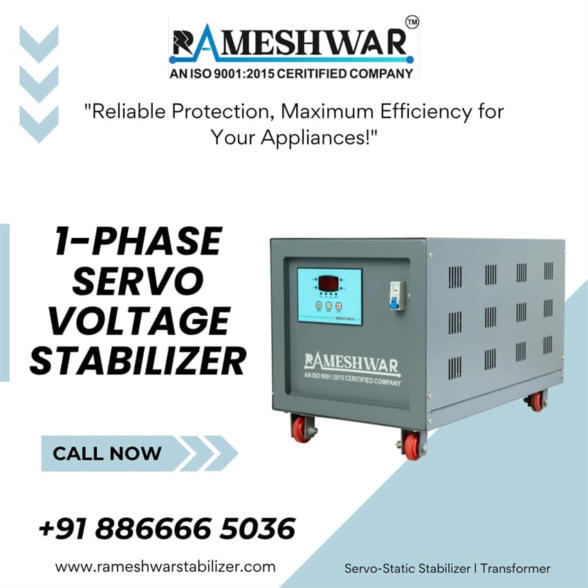 Single Phase Servo Voltage Stabilizer Manufacturer