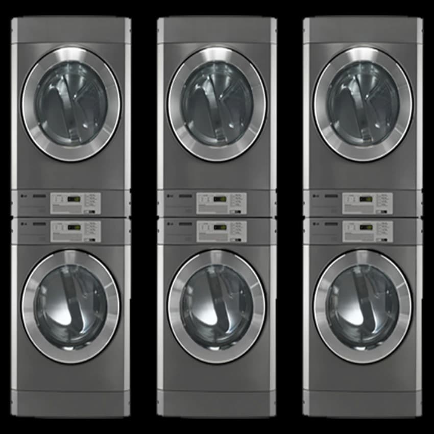 Wash Laundromat Stacking Machine