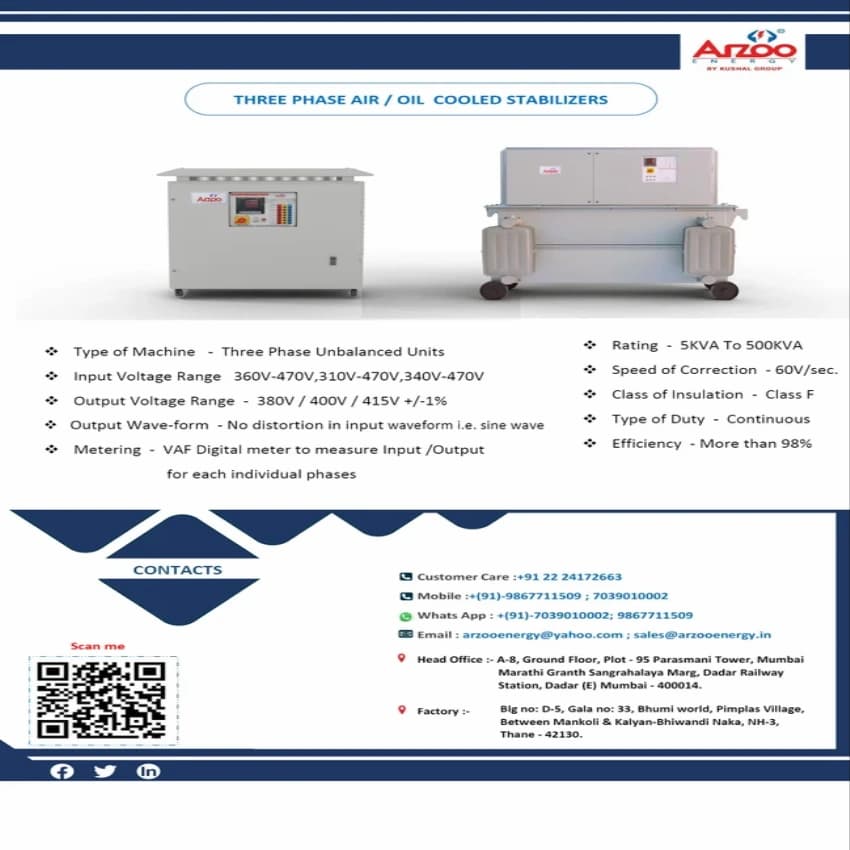 Ac Three Phase Stabilizer