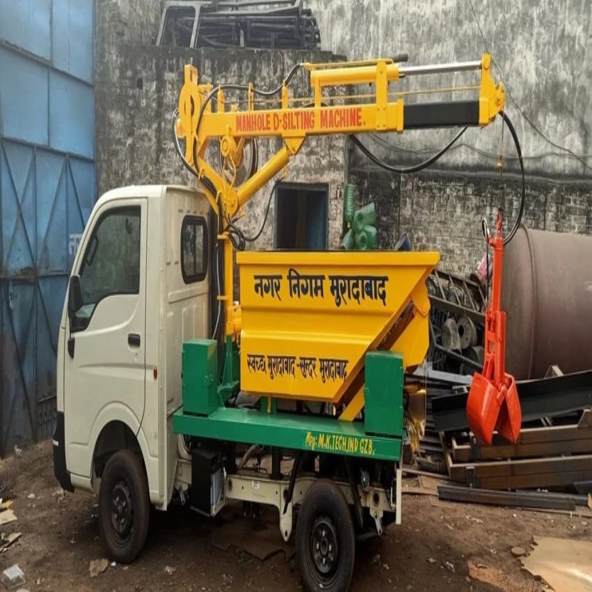 M.K.TECH Mild Steel Desilting Machine, For Removal Of Silt From Manhole