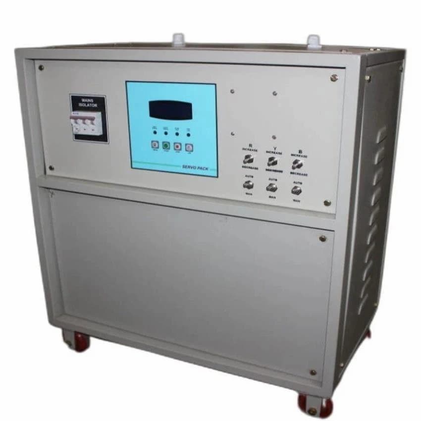 Three Phase Servo Controlled Voltage Stabilizer, For Industrial, 20 KVA