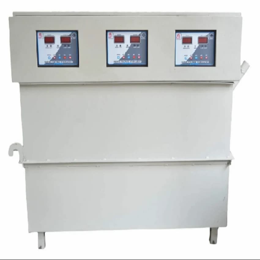 Koiri 20 KVA 3 Phase Copper Wound Servo Voltage Stabilizer (250-460V)- Natural Air Cooled