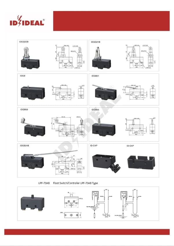 Lever IDZ Micro Switch, Standard