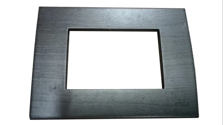 Black Finish: Matte Plastic Wall Switch Plate