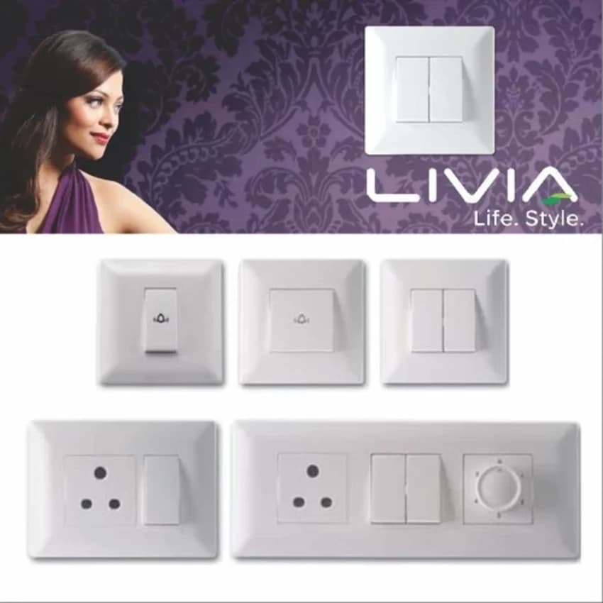 6A Schneider Livia Modular Switches, 1 Way