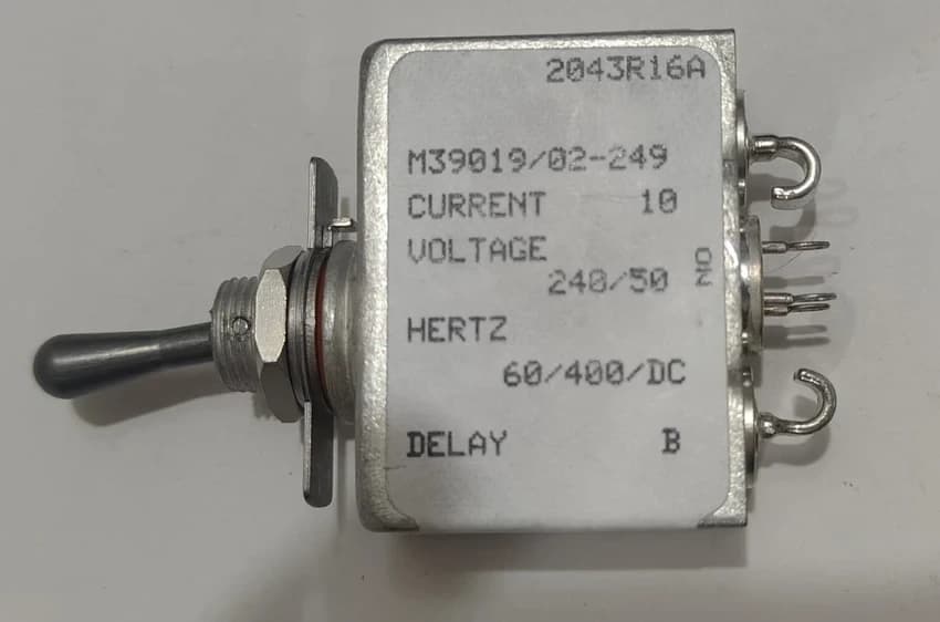 Metal Sensata Airpax Circuit Breaker On/Off Toggle Switch