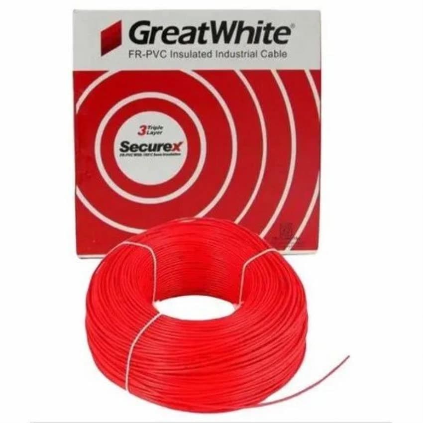 Greatwhite Red House Wire 1 Core 2.5 Sqmm