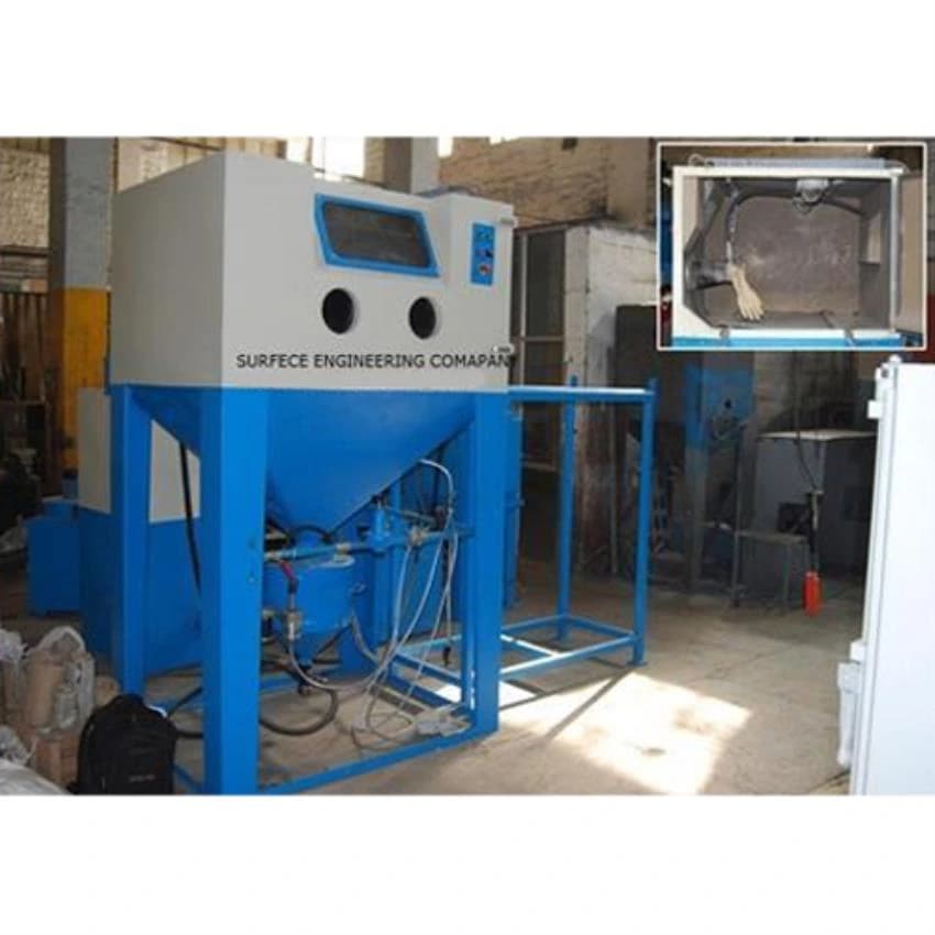 1 kW Mild Steel Semi-Automatic Pressure Blaster Machine