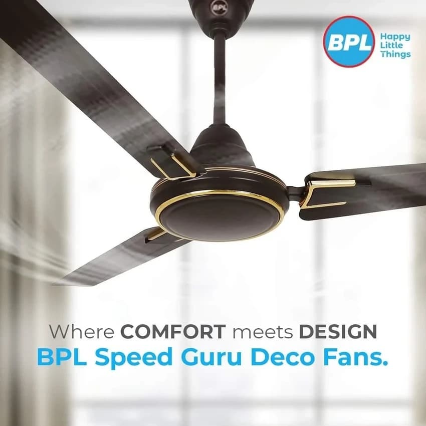 3 Blades BPL SPEED GURU DECO CEILLING FAN, 1200 mm