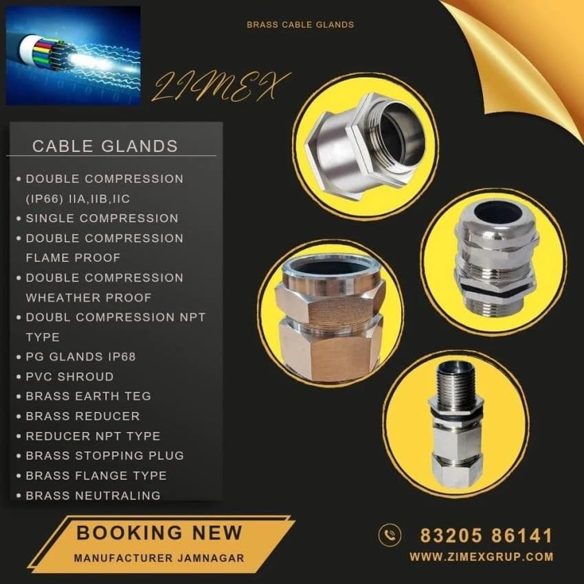 Size: 19mm 25 mm Brass Cable Gland, For Industrial, IP44