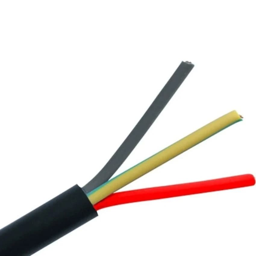 Polycab 1 Sqmm 2 core Black Copper Flexible Insulated FRLS Cable (100 Meters)