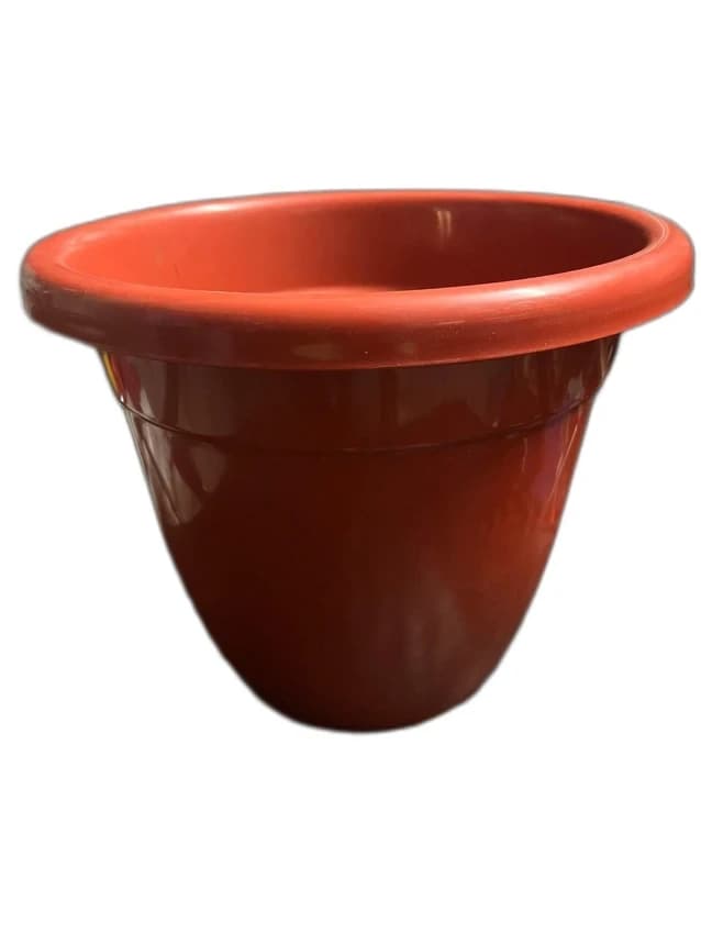 Plastic 14 Inch Green Planter Pot
