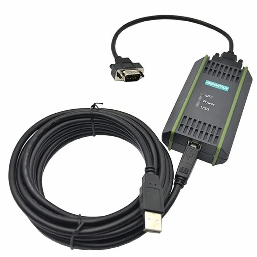 Gray PVC SIEMENS PLC CABLE MPI, USB