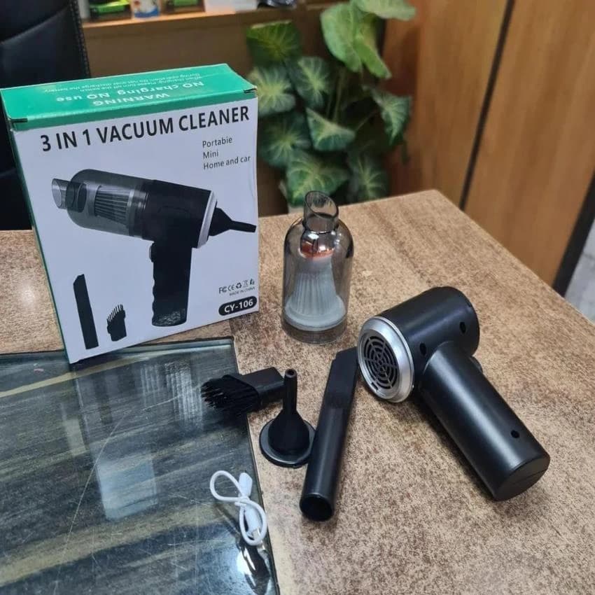 3 in 1 Car Vaccume Cleaner, 80 Watts