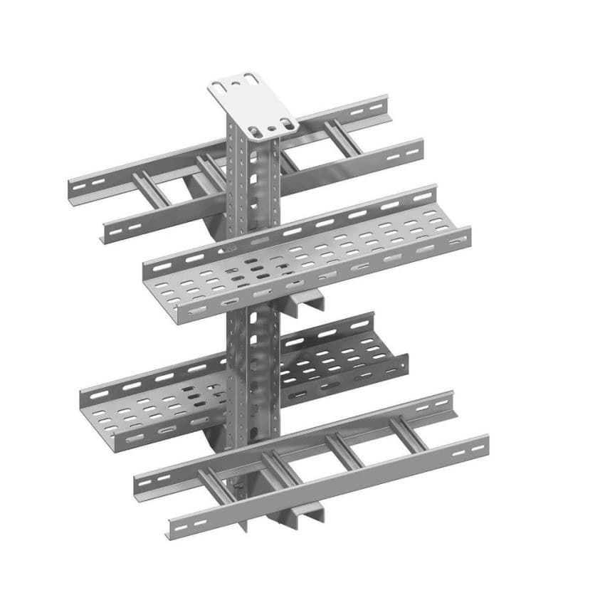 Powder coated Stainless Steel Cable Tray Support, Size: 1200x800 mm
