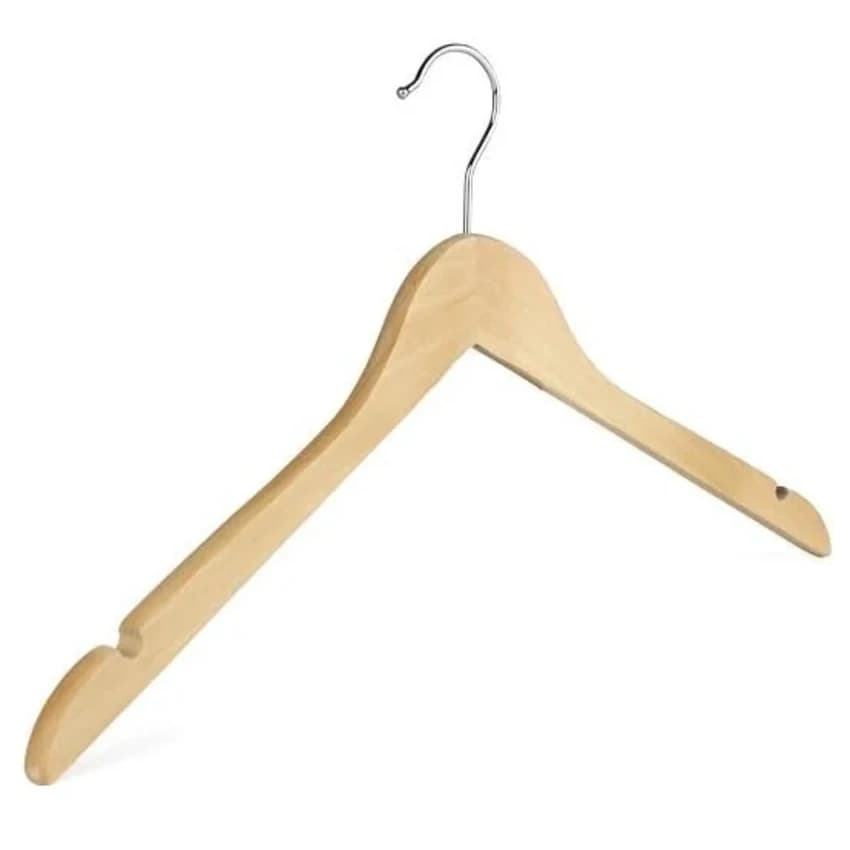 NTK Wooden Coat Hanger, For Home, White