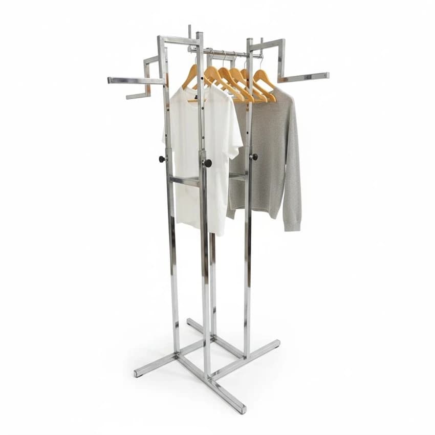 four way cloth display stand