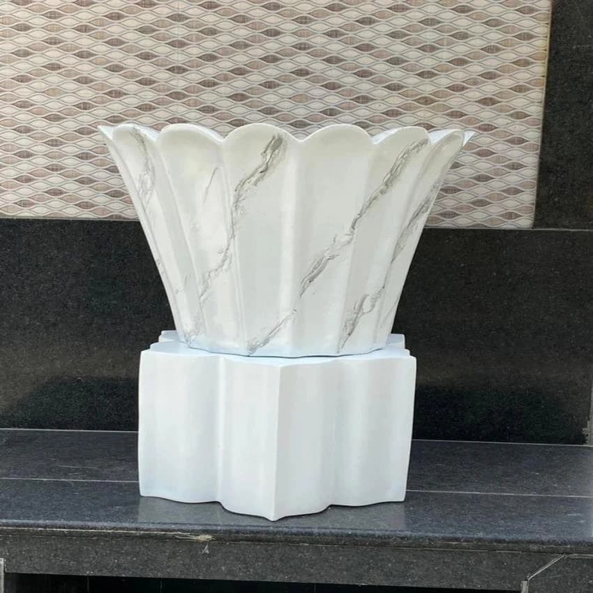 White FRP Garden Planter