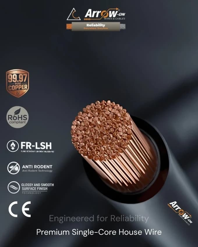Copper Wires House wire, 1.0 sq mm, FRLS