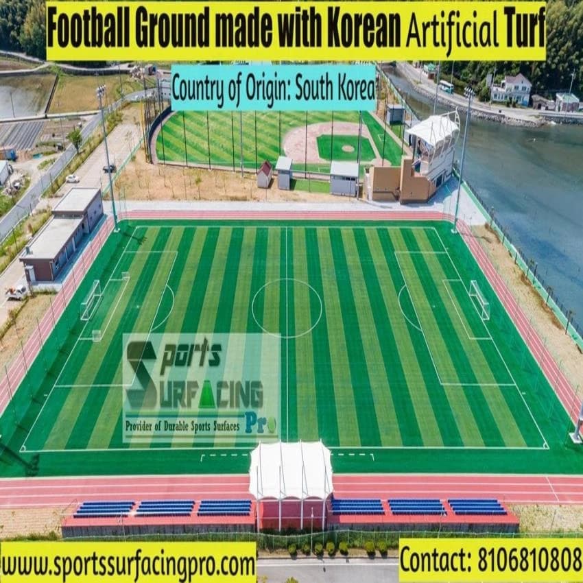 PE Polyethylene Artificial Football / Futsal Turf Installation Service - Korean Turf