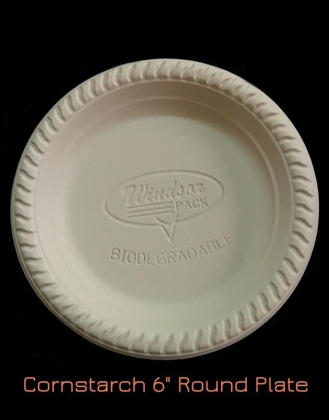 5 Inch Cornstarch Round Plate 6 ainch