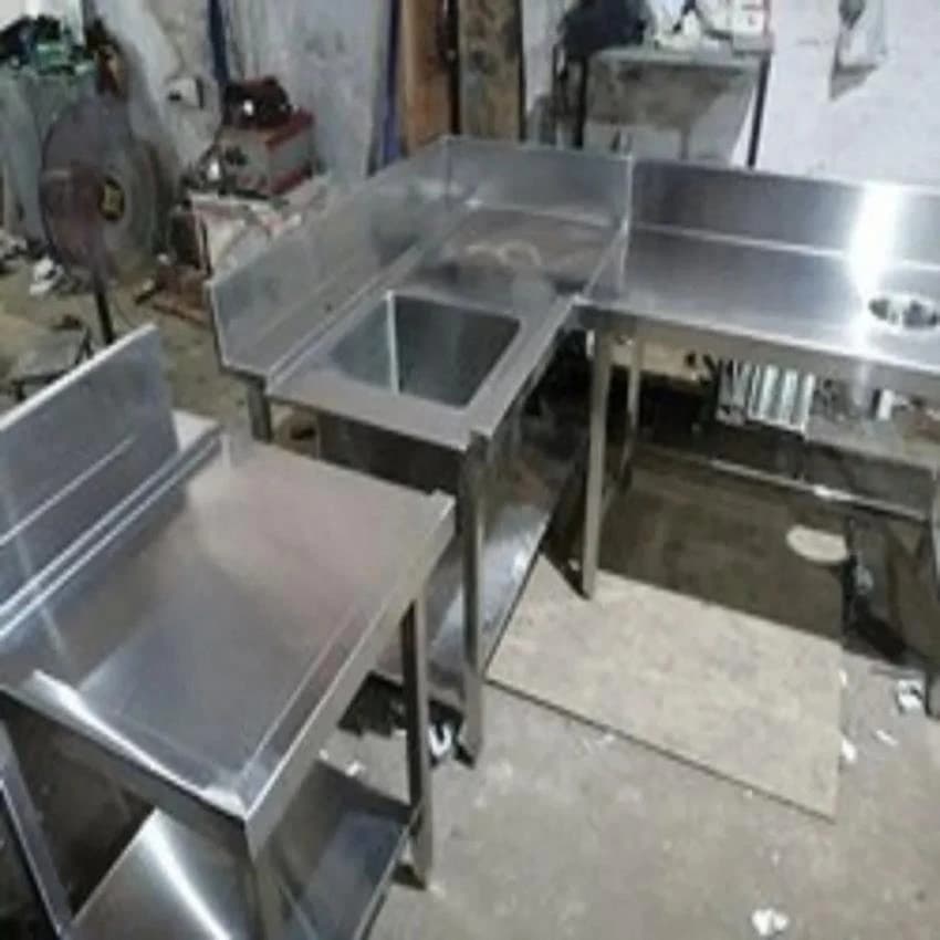 For Restaurant SS Solid Dish Landing Table