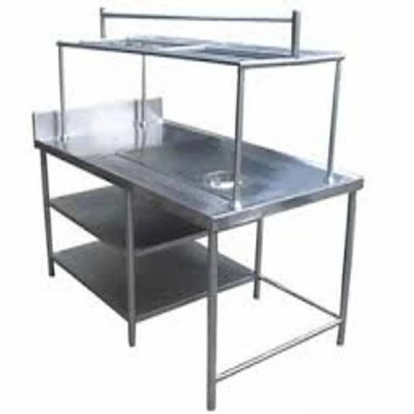 Equipment Type: Gas Range Capacity: 100 Kg Commercial Dirty Dish Landing Table, For Hotel