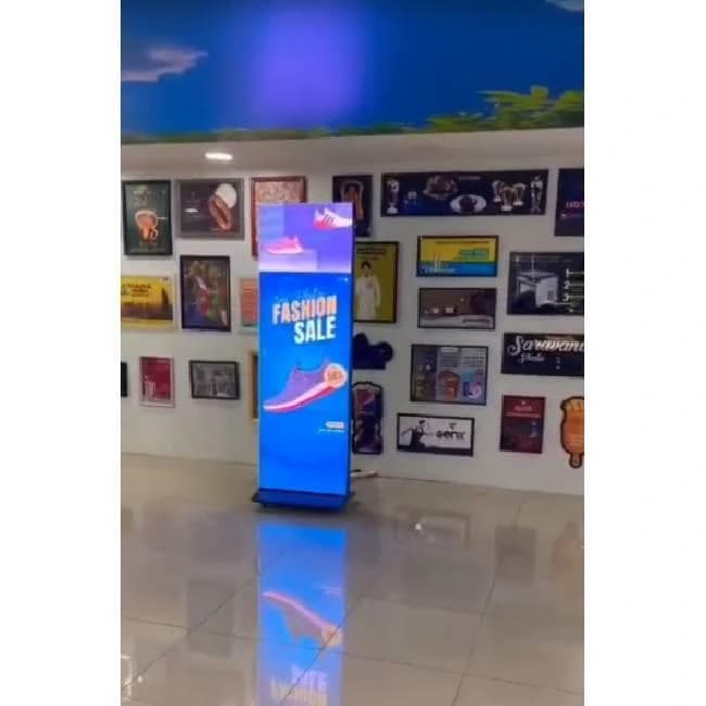 Touch screen digitalized floor standee 65 inch