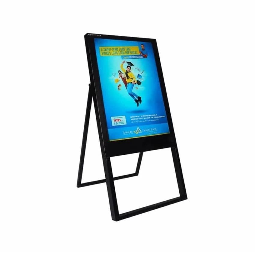 50 Hz Acrylic A type Digital video Standee